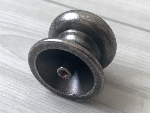 Dia 1.5" Antique Pewter Drawer Knob - Rustic Vintage Look