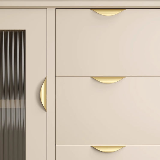 1.25" 2.5" 3.75" Brushed Brass Drawer Pull for Modern Minimal Decor