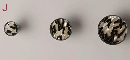 Nordic Mother of Pearl Brass Cabinet Knob, Chrome Shell Drawer Pull, Decorative Kitchen Hardware