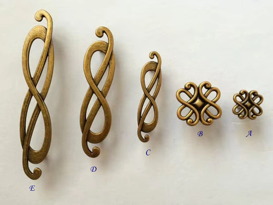 Antique Brass Drawer Pulls Kitchen Cabinet Handles Lynns Hardware Mid Century