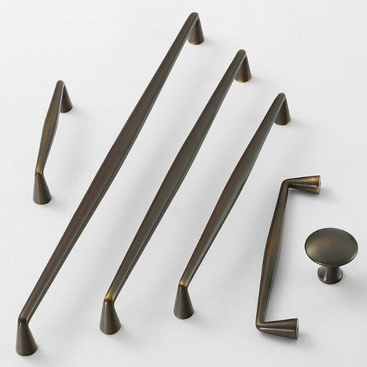 Brass Cabinet D Handle, Coffee Bronze, Drawer Bar Pulls | Lynns Hardware
