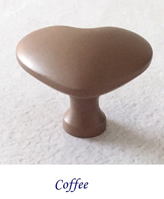 Colorful Heart Cabinet Knobs - Nursery Dresser Drawer Pulls - LynnsHardware