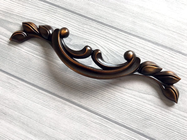 Antique Copper Drawer Pull - 2.5" 3.75" 5" - LynnsHardware