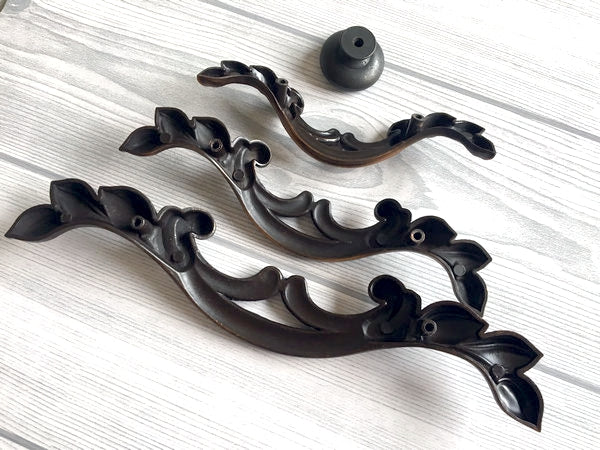 Antique Copper Drawer Pull - 2.5" 3.75" 5" - LynnsHardware