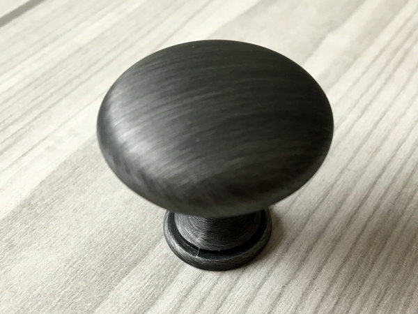 3" 76 mm Centers Gray Cup Drawer Pull & Knob - LynnsHardware
