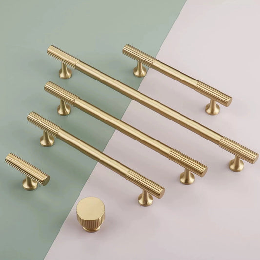 Knurled Brass Cabinet Pulls Solid Lynns Hardware