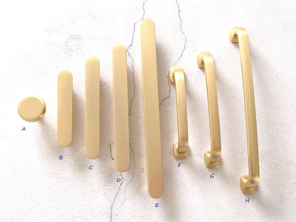 Gold Schublade zieht Küchenschrank Griffe Lynns Hardware Mid Century