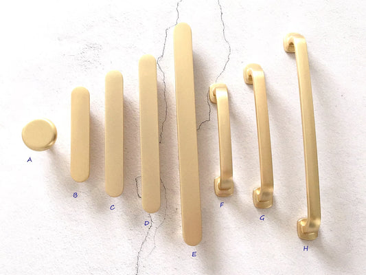 Gold Schublade zieht Küchenschrank Griffe Lynns Hardware Mid Century