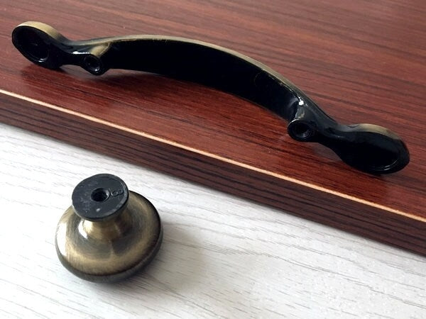 3" 76 mm Victorian Dresser Drawer Pull, Retro Cabinet Knob, Oil Rubbed Bronze Nickel Pewter