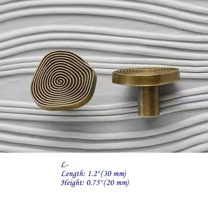 Contemporary Antique Bronze Drawer Knobs, Solid Brass, Decorative Kitchen Cabinet Hardware