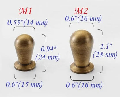 Brass Knob, Drawer Pulls, Kitchen Hardware, Antique Bronze