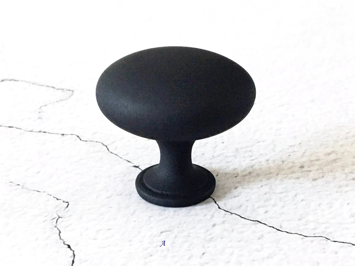 Matte Black Cabinet Pull Knob Lynns Hardware