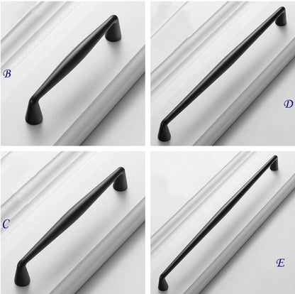 Matte Black Drawer Pull Handles