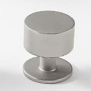 Brass Round Cabinet Knobs with Wide Base - 6 Finishes