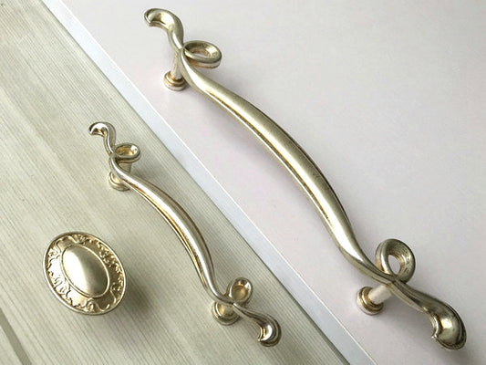 3.25" 6" Dresser Drawer Pull, Antique Silver, Decorative Vintage Furniture Hardware
