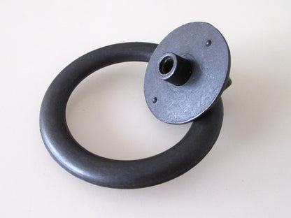 Drop Ring Pull, Pendant Drawer Knob, Antique Black, Antique Bronze, Matte Black