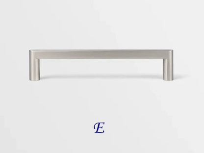 Minimalist Brushed Nickel Cabinet Bar Pulls, Wardrobe Handles, 96 128 224 mm Centers