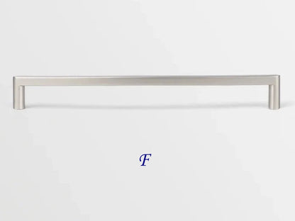 Minimalist Brushed Nickel Cabinet Bar Pulls, Wardrobe Handles, 96 128 224 mm Centers