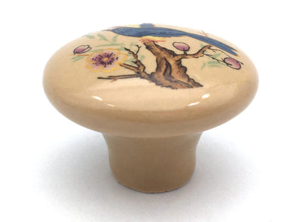 Ceramic Cabinet Knobs, Kitchen Drawer Pulls Hardware, Floral Gingham Checkered