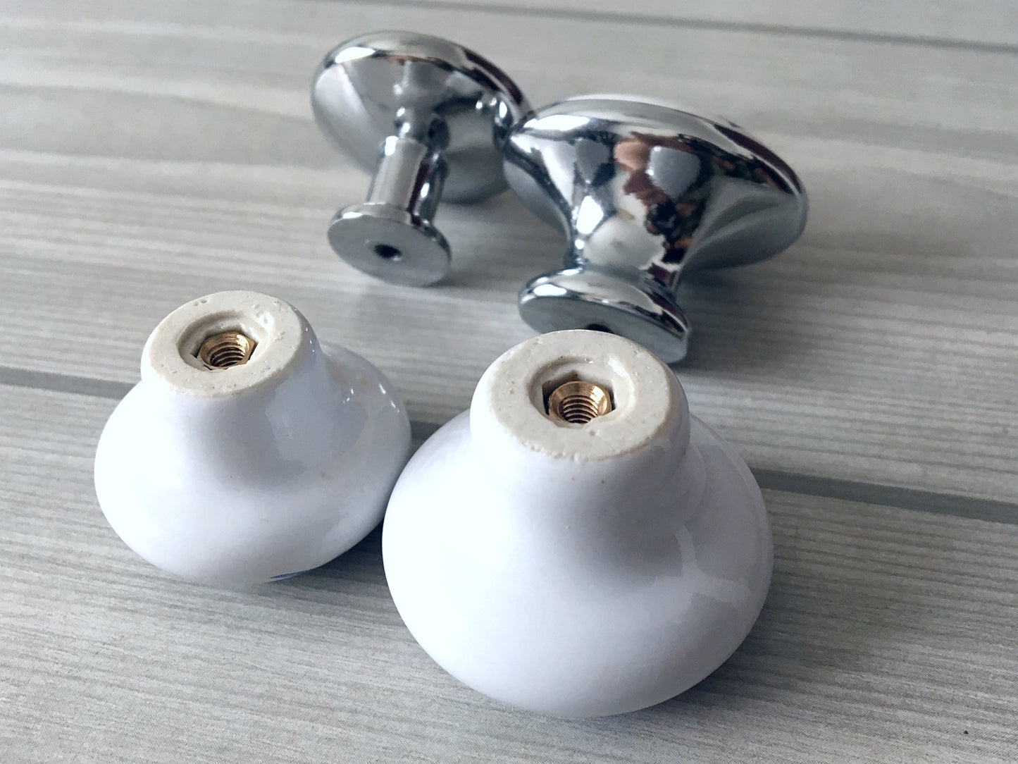 Blue Flower Knobs Drawer Pull, Cabinet Door Knob, Kitchen Hardware