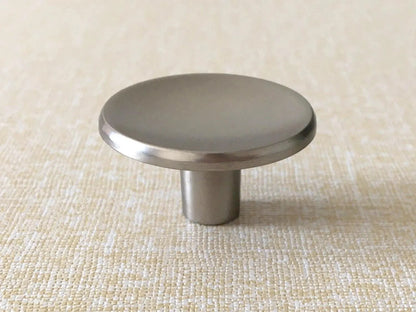 Concave Cabinet Knobs, Gold Circle Drawer Pulls, Black Copper Gray Nickel Gold