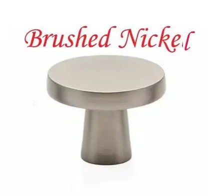Disc Cabinet Knobs, Drawer Pulls, Gold Chrome Nickel Bronze Black Gray, Kitchen Hardware