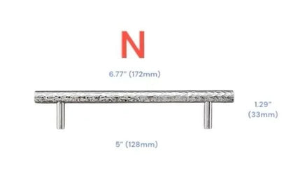 Hammered Brass Drawer Pulls, T Bar Cabinet Door Handles, Ball Knobs, Polished Chrome