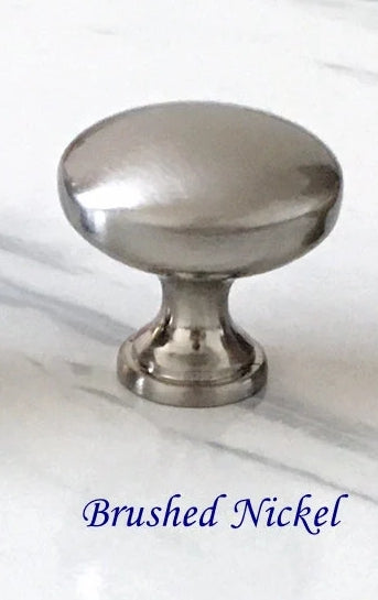 Round Cabinet Knobs, Drawer Pulls, Gold Pewter Nickel Bronze, Kitchen Hardware