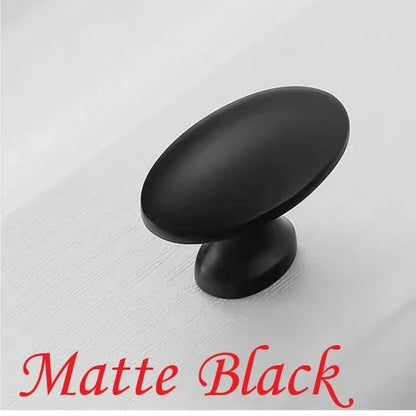 Ovale Knöpfe Massiv Messing Schubladengriff Minimalistisch Modern Schrankknopf 