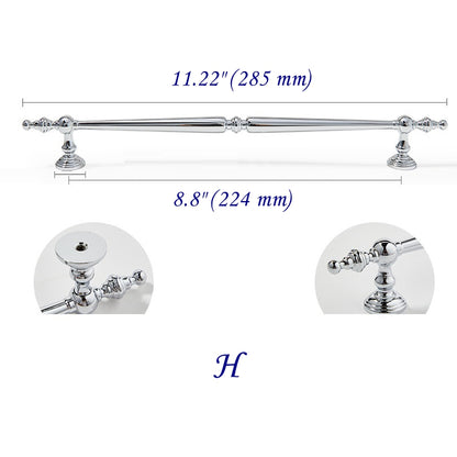 Polished Chrome Brass Cabinet Bar Pulls European Style Modern Shiny