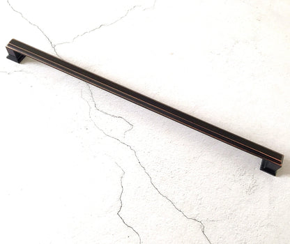 12.5" Oversized Large Cabinet Square Bar Handle - Oil Rubbed Bronze