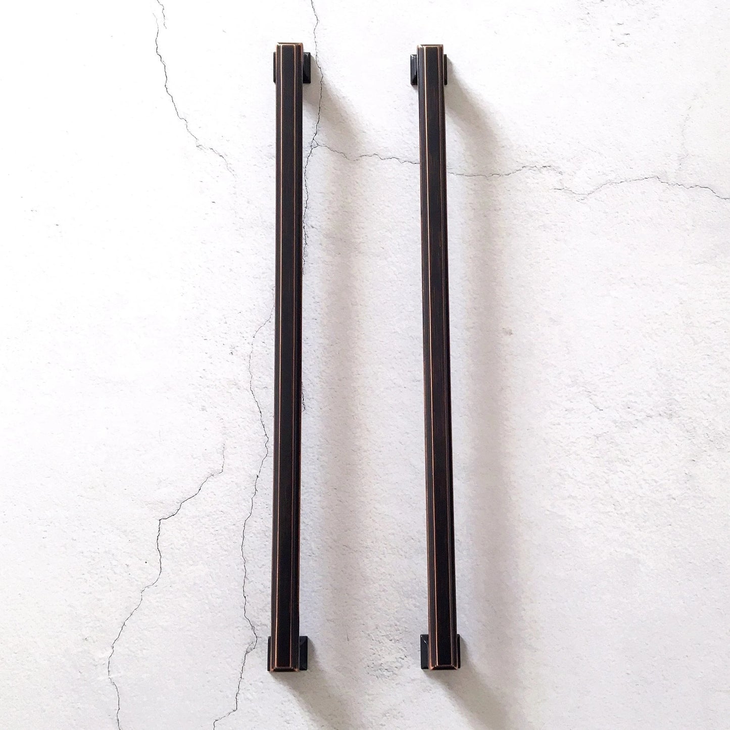 12.5" Oversized Large Cabinet Square Bar Handle - Oil Rubbed Bronze