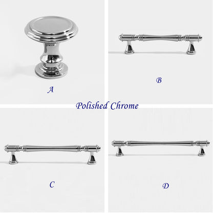 Brass Cabinet Pulls Drawer Knob Kitchen Hardware, Polished Brass, Brushed Brass, Polished Chrome