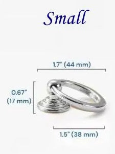 Brass Drop Ring Pulls - 4 Finishes | Classic Hardware