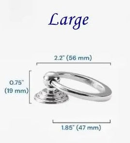 Brass Drop Ring Pulls - 4 Finishes | Classic Hardware