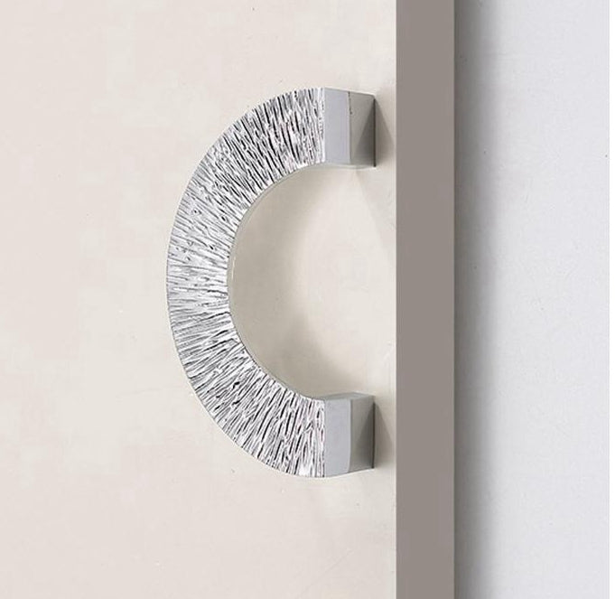 2.5“ Brass Sunburst Half Moon Drawer Pull & Circle Knob