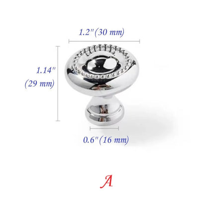 Stylish Polished Chrome Cabinet Handles, Shiny Silver Drawer Cup Pulls