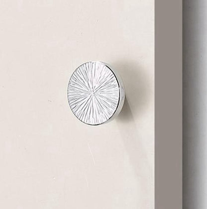 2.5“ Brass Sunburst Half Moon Drawer Pull & Circle Knob