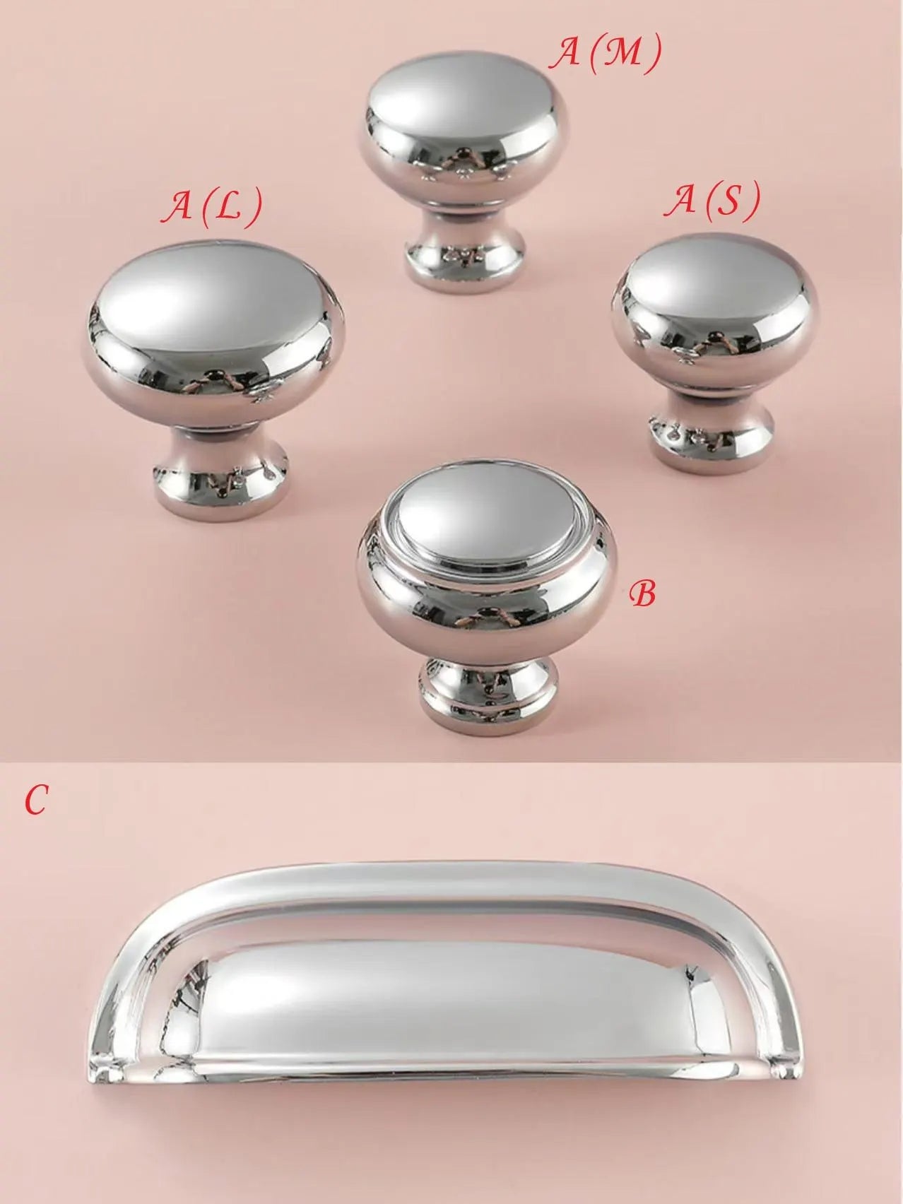 3" Brass Cup Drawer Pull & Cabinet Knob 76 mm Centers, Gold, Bronze, Silver and Black