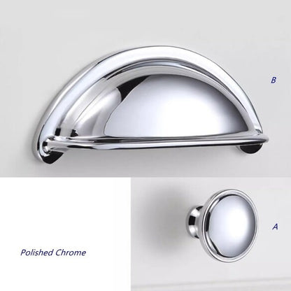 3" Brass Cup Drawer Pull - 8 Finishes | Modern Cabinet Hardware