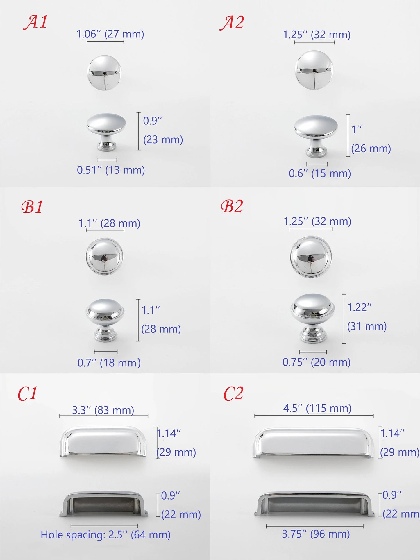 Brass Cup Drawer Pulls 2.5" 3.75" - 6 Finishes | LynnsHardware