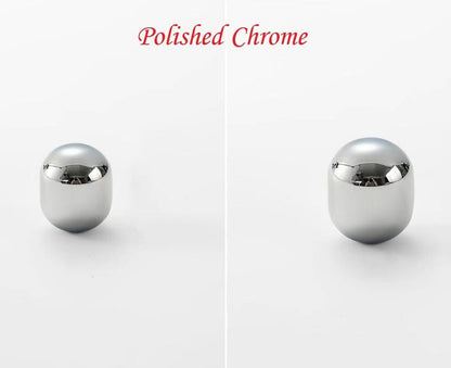 Brass Cylinder Cabinet Knob, Gold Chrome Nickel Black Bronze