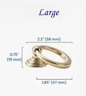 Brass Drop Ring Pulls - 4 Finishes | Classic Hardware