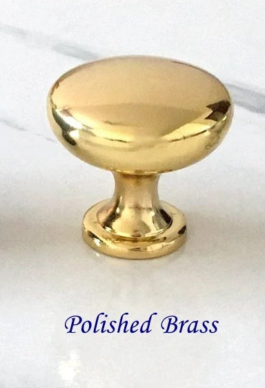Round Cabinet Knobs, Drawer Pulls, Gold Pewter Nickel Bronze, Kitchen Hardware