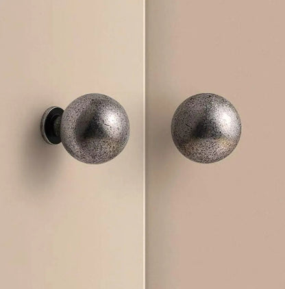 Pewter Cabinet Knobs Solid Brass