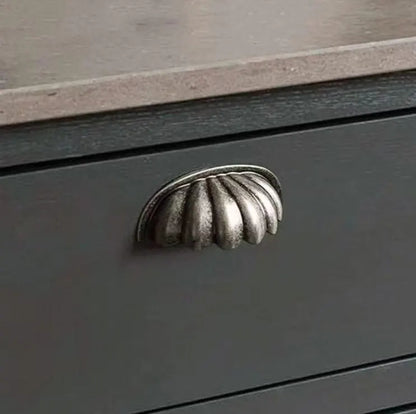 Scalloped hooded Drawer Pull Lynns Hardware