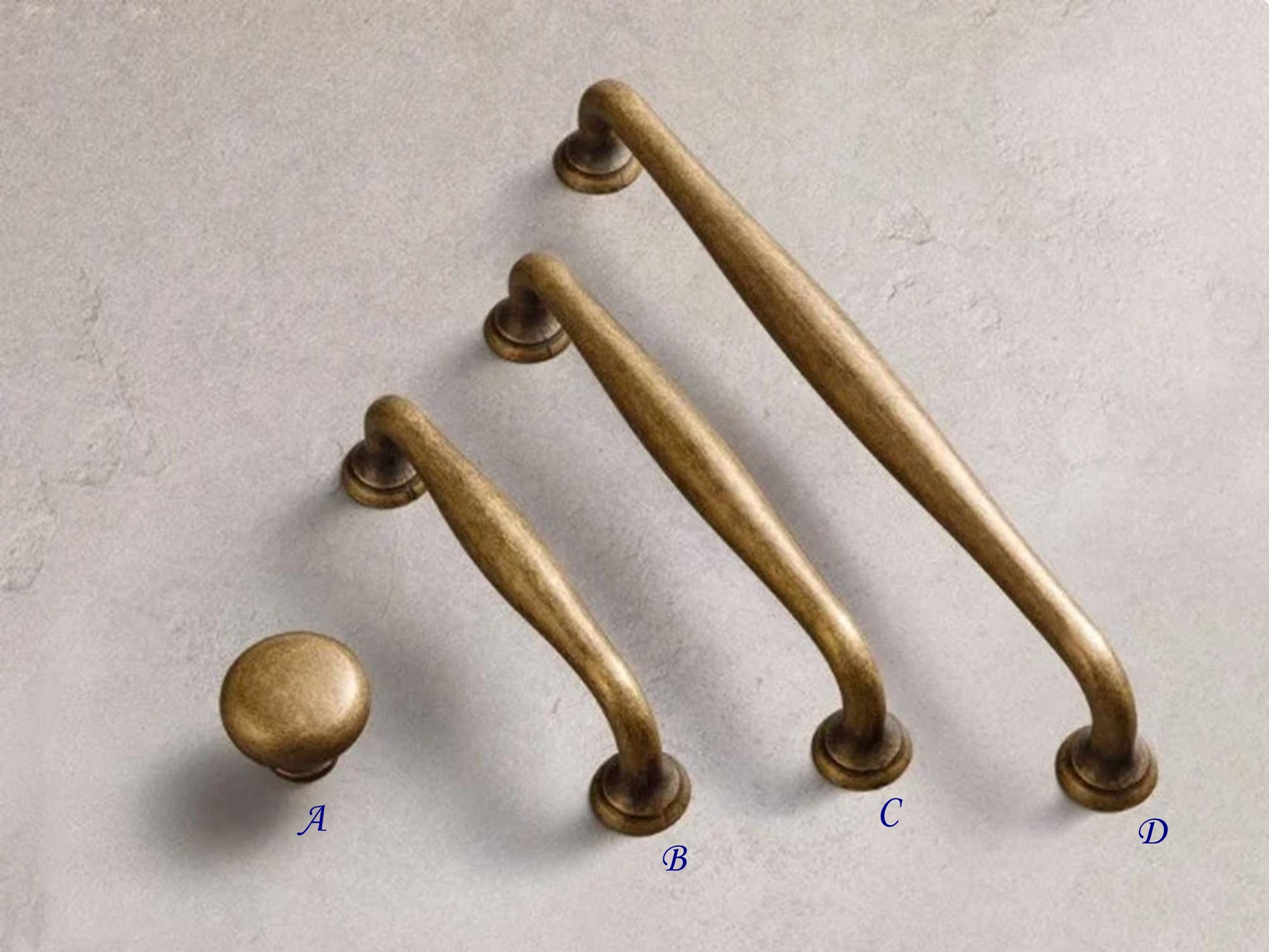 Simple Antique Bronze Cabinet Pull Handles