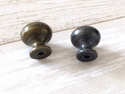small cabinet knob antique black