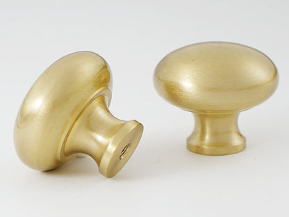 Brushed Brass Gold Cabinet Door Knobs - Classic Hardware