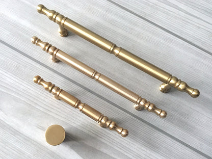 2.25" 2.5" 3.75" 4.25" 5" European Brass Drawer Pull Handle, Classic Kitchen Hardware